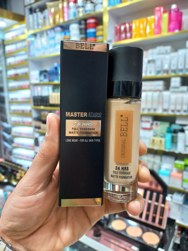 کرم پودر 24 ساعته فول کاور اورجینال بل 100 LIGHT BEIGEمدل Master Studio حجم ۳۰ میلی لیتر