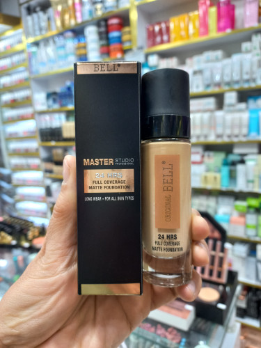 کرم پودر 24 ساعته فول کاور اورجینال بل 125 NATURAL BEIGE مدل Master Studio حجم 30 میلی لیتر