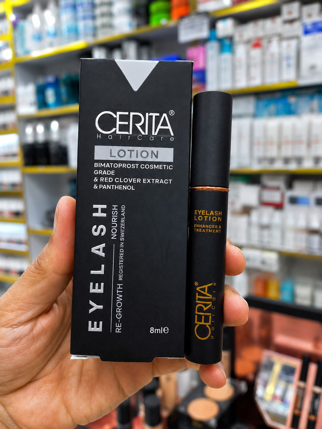 محلول تقویت مژه سریتا (Cerita Eyelash Lotion) 8 میلی‌لیتر  افزایش رشد و پرپشت شدن مژه