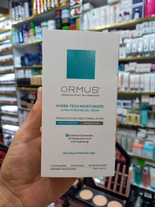 ژل کرم مرطوب کننده اورموس Hydra Tech حجم ۵۰ میلیلیتر | آبرسان قوی پوست چرب و مستعد آکنه