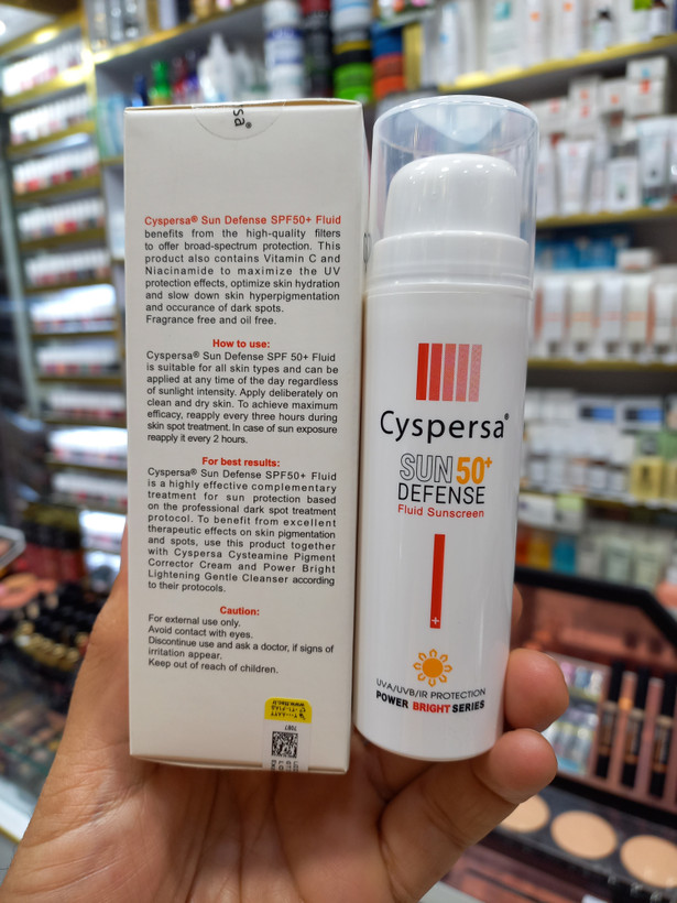 ضد آفتاب فلوئیدی سیسپرسا Sun Defence SPF50 حجم ۵۰ml | محافظت قوی UVA/UVB مناسب انواع پوست