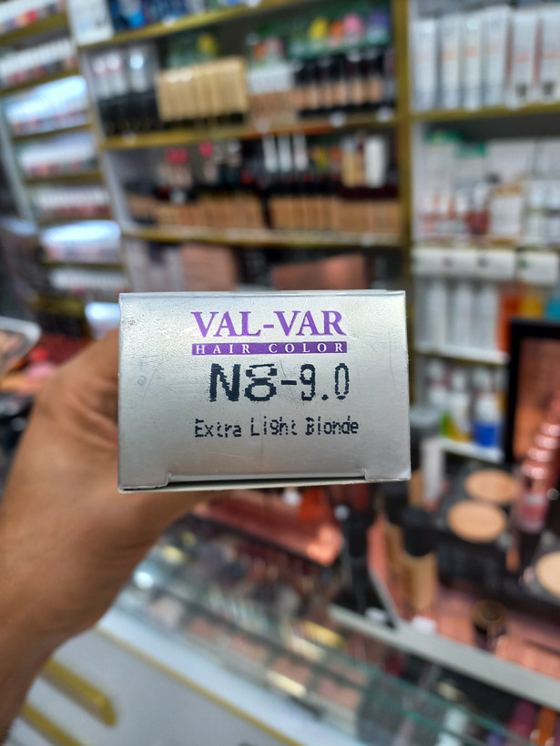 رنگ مو وال وار N8 بلوند خیلی روشن 120 میلیلیتر | بدون آمونیاک، فاقد سولفات و پارابن | رنگ موی حرفهای با پوشش کامل سفیدی و ماندگاری بالا