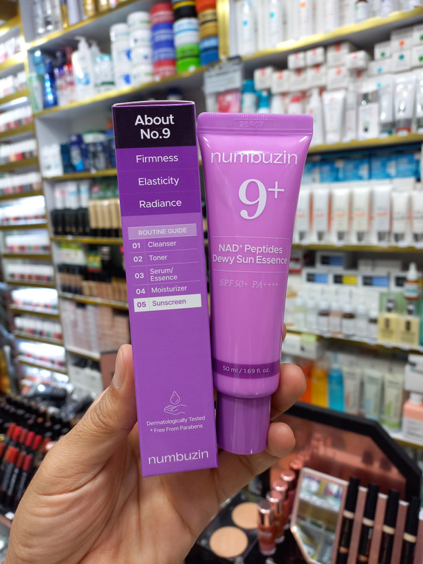 ضدآفتاب نامبوزین شماره ۹ SPF50+ حجم ۵۰ میلیلیتر | محافظت قوی و مراقبت روزانه از پوست